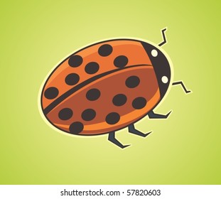 cute vector ladybug