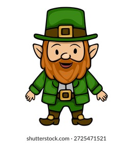Ilustração de leprechaun vetor bonito para celebrações do Dia de São Patrício
