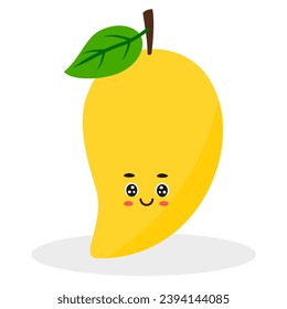Cute vector mango cartoon character 