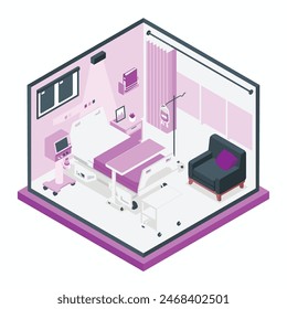 a cute vector medical room art