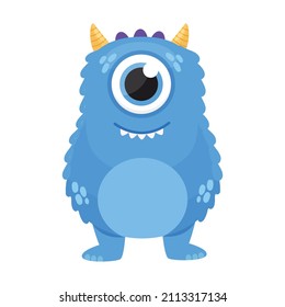 Cute vector monster vector character. Vector illustration.