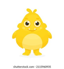 Cute vector monster character. Vector illustration