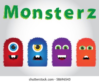 Cute vector Monsters