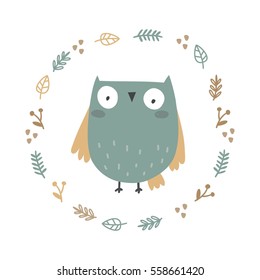 Cute vector owl 