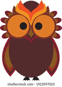 cute vector owl bird icon cartoon animal