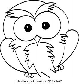 Cute vector owl character. Owls icons, bright owls with different emotions