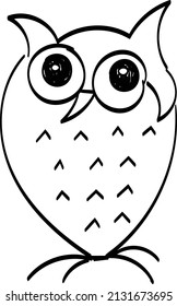 Cute vector owl character. Owls icons, bright owls with different emotions