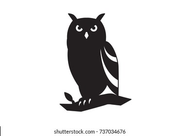 Cute vector owl characters showing different species. Vector illustration