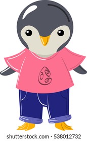 Cute vector penguin