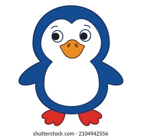 
Cute vector penguin. Vector cartoon animals. Vector illustration for children