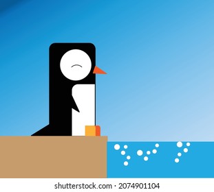 cute vector penguin perfect for your design
