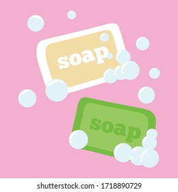cute vector pink cream green illustration