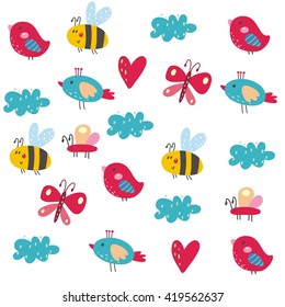 Cute vector print for kids