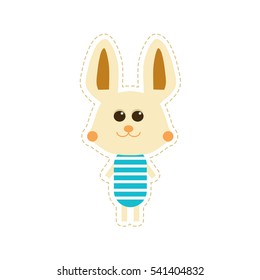 Cute vector rabbit