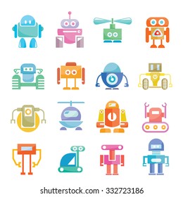 cute vector robots