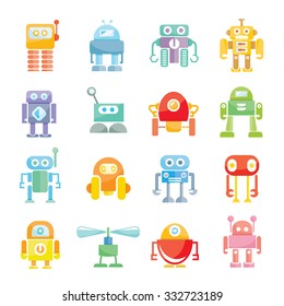 cute vector robots