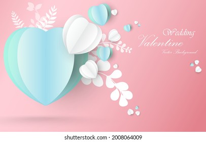 Cuto vector papel pintado rosa romántico. concepto de boda y día valentino.