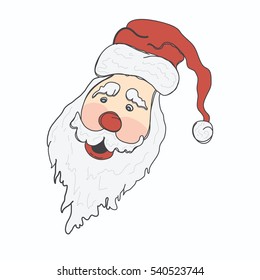 Cute vector Santa Claus 
