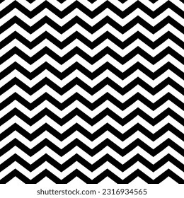 Cute vector seamless pattern. bleck zigzag pattern. Decorative element, design template with black and white color.