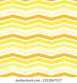 Cute vector seamless pattern. yellow zigzag line pattern. Decorative element, design template with yellow shade.