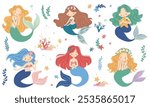 Cute vector set in children