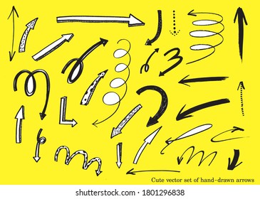 cute vector set hand