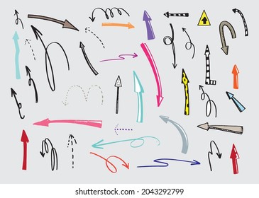 cute vector set hand