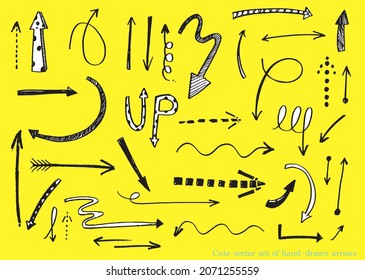 cute vector set hand