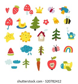 Cute vector set for kids