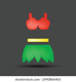 cute Vector set of logo design templates, icons and badges for social media highlight with Tropical