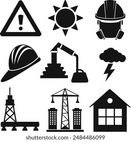 A cute vector silhouette illustration