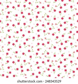 cute vector small flowers seamless pattern