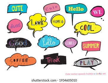 可愛い 吹き出し Images Stock Photos Vectors Shutterstock