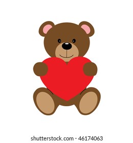 teddy bear with a heart