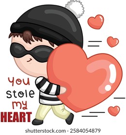 a cute vector of valentine celebration couple