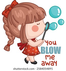 a cute vector of valentine celebration couple