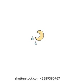 cute vector weather conditions elements thunder