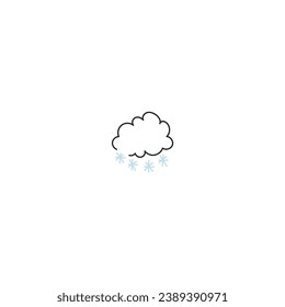 cute vector weather conditions elements isolated