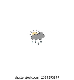 cute vector weather conditions elements illustration