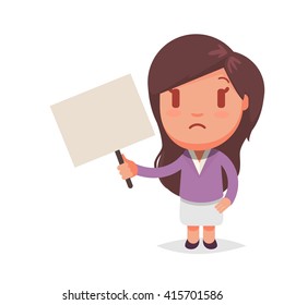 Cute vector woman