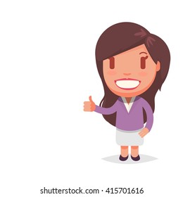 Cute vector woman