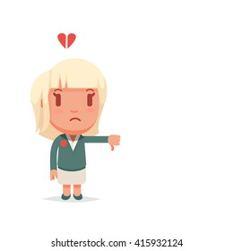 Cute vector woman