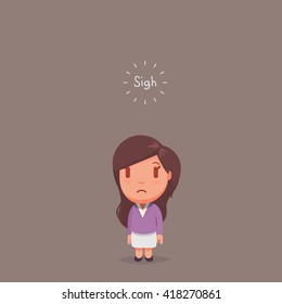 Cute vector woman