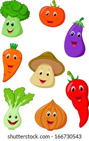 Cute vegetable cartoon