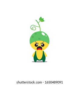 cute vegetable cucumber mascot vektor design.