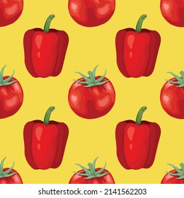 cute vegetable seamless pattern design for fabric 