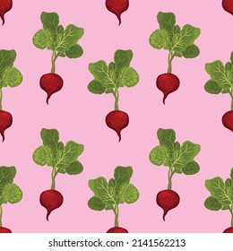 cute vegetable seamless pattern design for fabric 