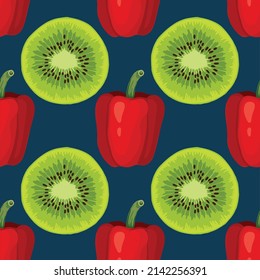 cute vegetable seamless pattern design for fabric 