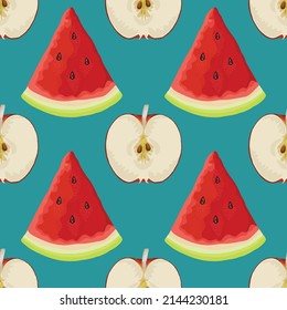 cute vegetable seamless pattern design for fabric 