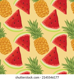 cute vegetable seamless pattern design for fabric 